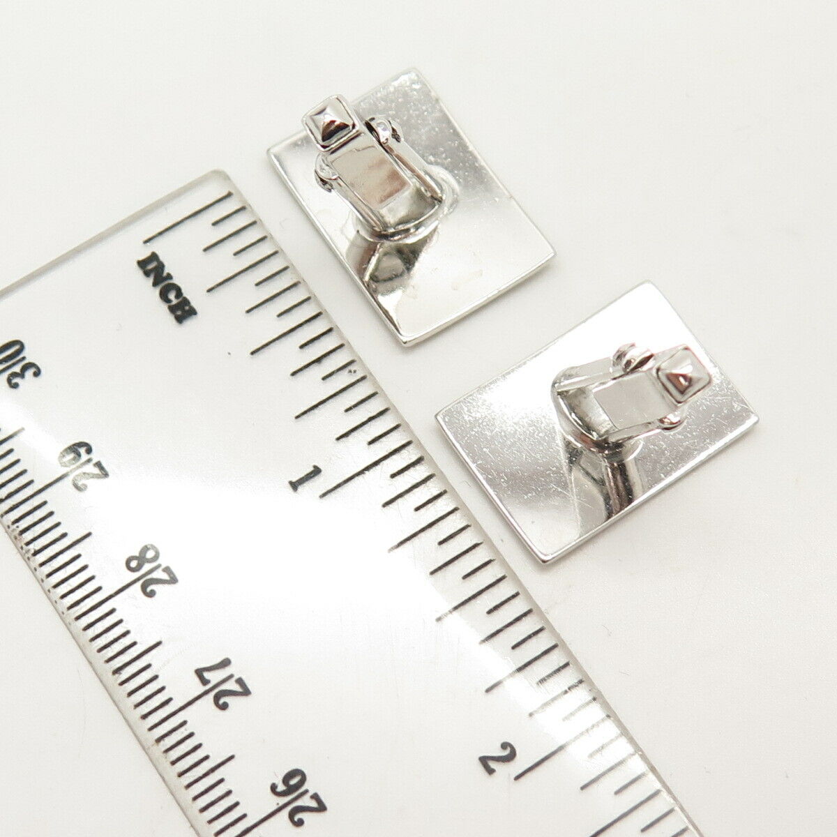 925 Sterling Silver Vintage Etched Cufflinks