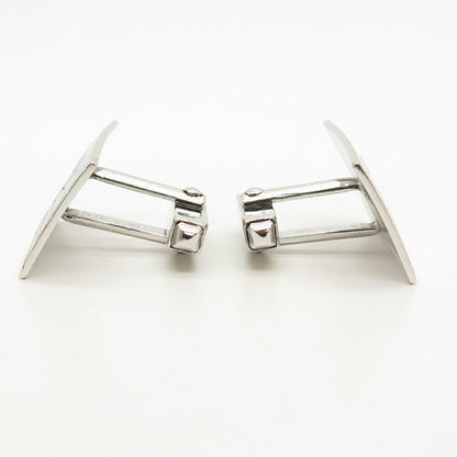 925 Sterling Silver Vintage Etched Cufflinks