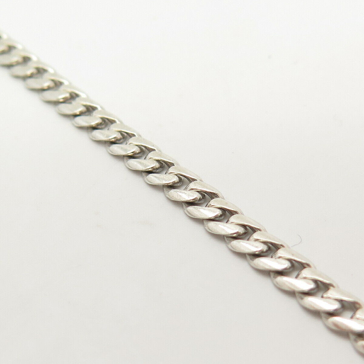 925 Sterling Silver Cuban Link Bracelet 5 3/4"