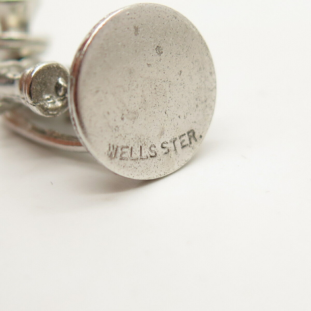 925 Sterling Silver Antique Wells Candlestick Phone Charm Pendant