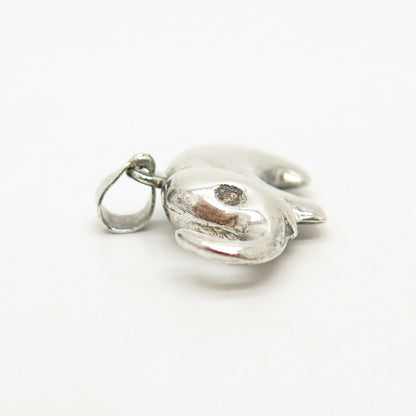 925 Sterling Silver Vintage Elephant For Good Luck Pendant