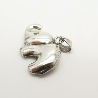 925 Sterling Silver Vintage Elephant For Good Luck Pendant