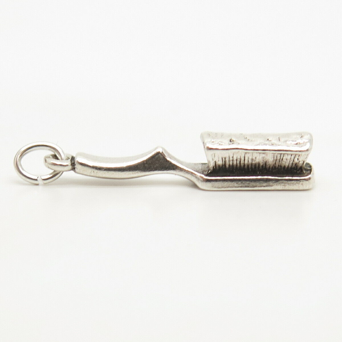 925 Sterling Silver Vintage Sunwest Hair Brush Design Pendant