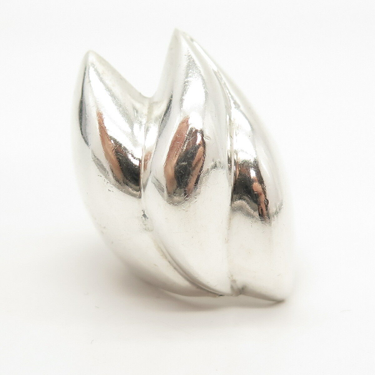 925 Sterling Silver Vintage Mexico Modernist Statement Ring Size 8