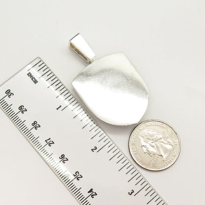 925 Sterling Silver Vintage Real Ruby Gemstone Pendant