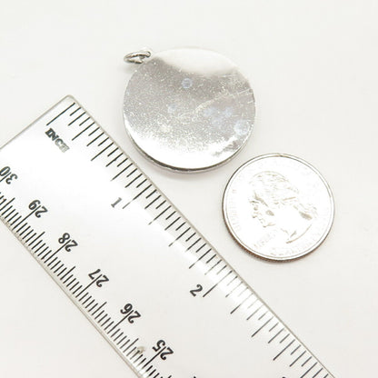 925 Sterling Silver Vintage "A Day to Remember" Round Pendant