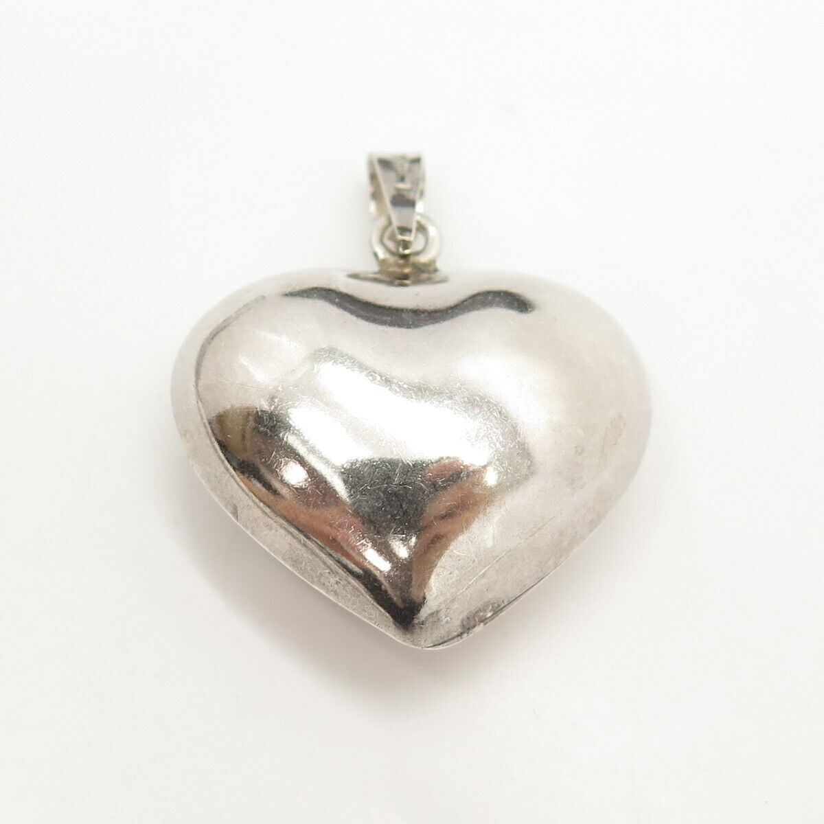 925 Sterling Silver Vintage Mexico Harmony Heart Pendant