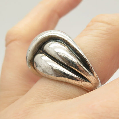 925 Sterling Silver Vintage Puffy Knot Ring Size 6 3/4