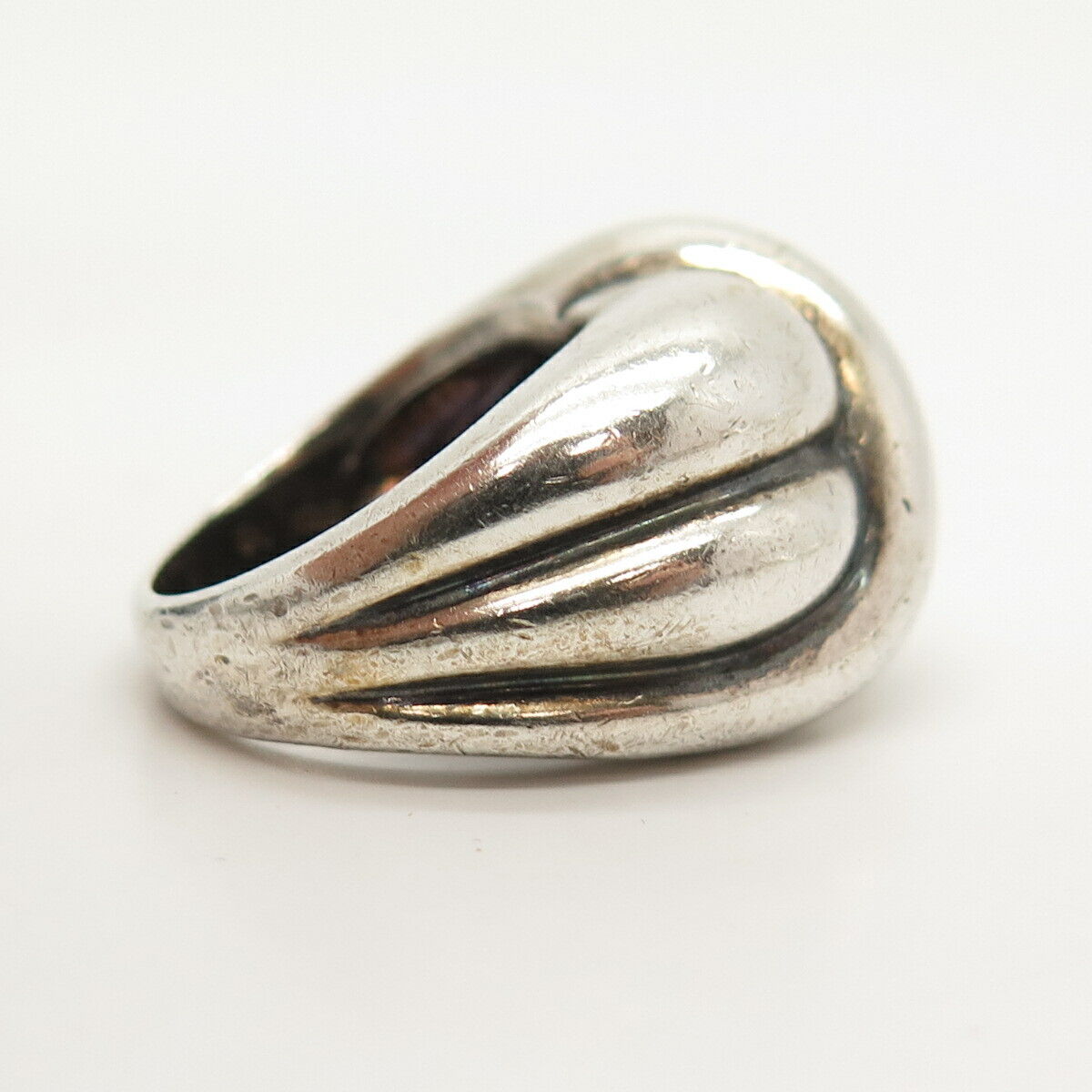 925 Sterling Silver Vintage Puffy Knot Ring Size 6 3/4