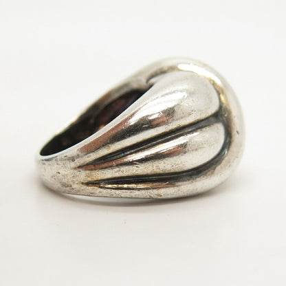 925 Sterling Silver Vintage Puffy Knot Ring Size 6 3/4