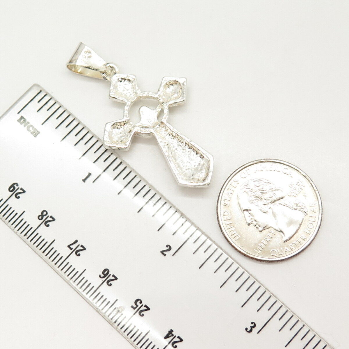 925 Sterling Silver Vintage Crucifix Cross Pendant