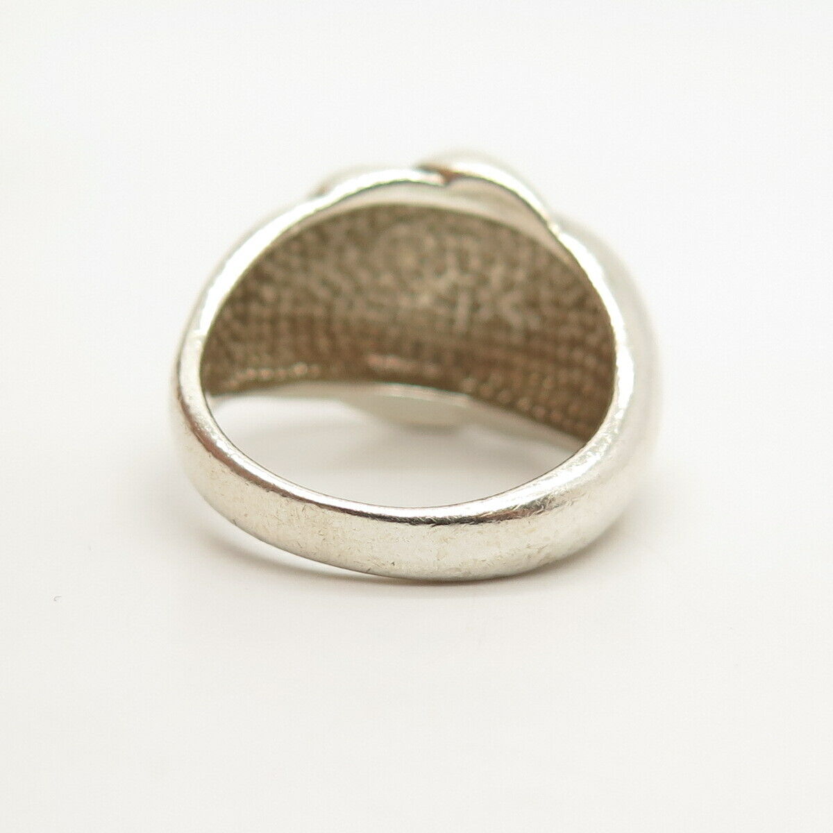 925 Sterling Silver Vintage Puffy Knot Ring Size 6