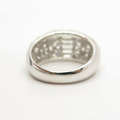 925 Sterling Silver Multi-C Z Ring Size 6 3/4