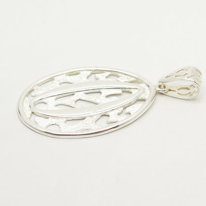 925 Sterling Silver Letter "O" Initial Design Pendant