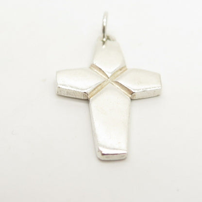 925 Sterling Silver Vintage Religious Cross Pendant