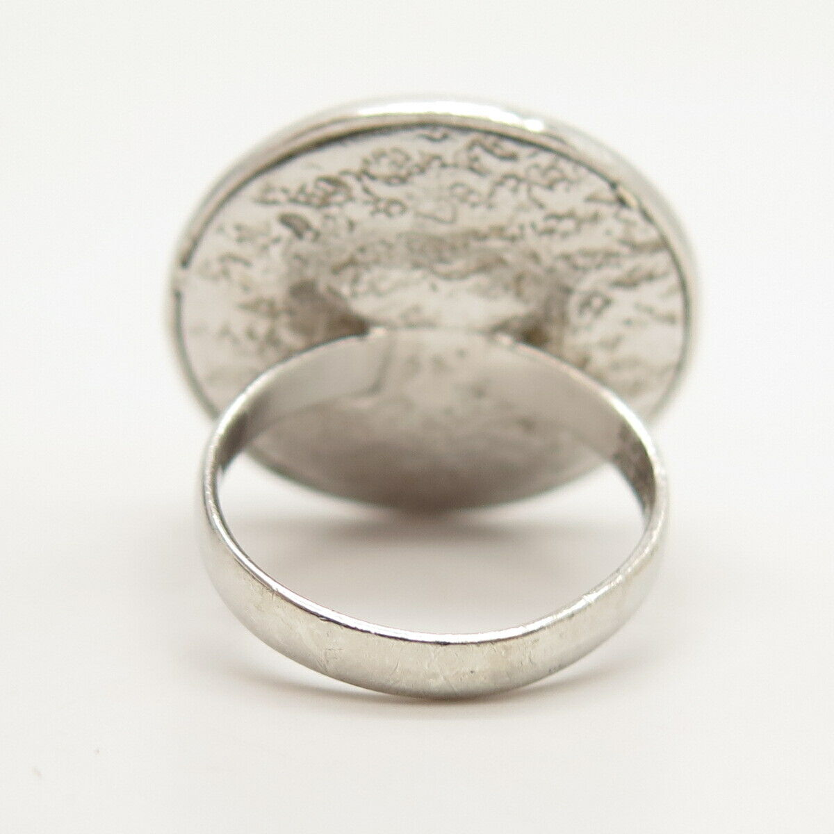 925 Sterling Silver Ornate Wide Ring Size 5 3/4