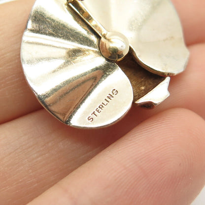 925 Sterling Silver Gold Plated Antique Circle Cufflinks