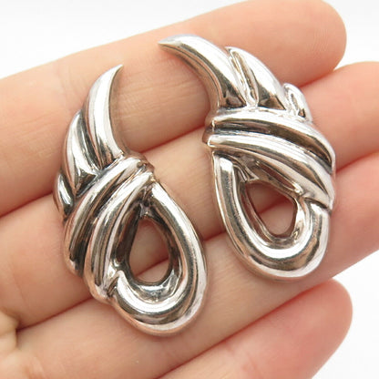 925 Sterling Silver Vintage Mexico Knot Earrings