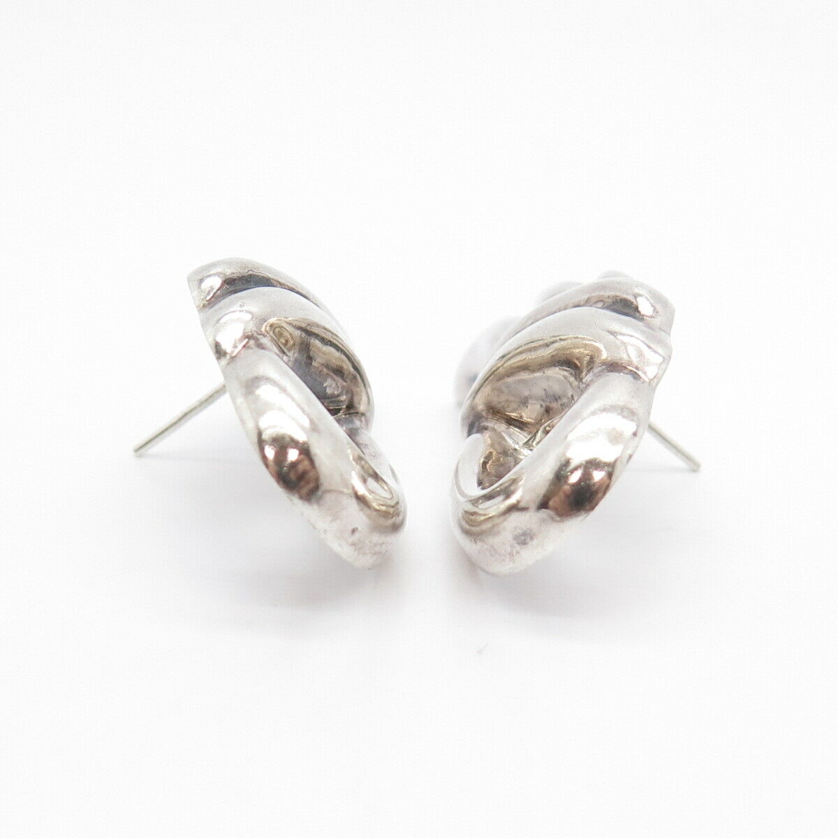 925 Sterling Silver Vintage Mexico Knot Earrings