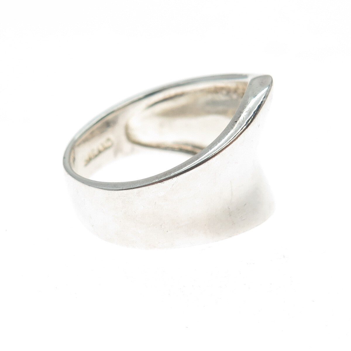CHAPAL ZENRAY 925 Sterling Silver Vintage Modernist Ring Size 7.25