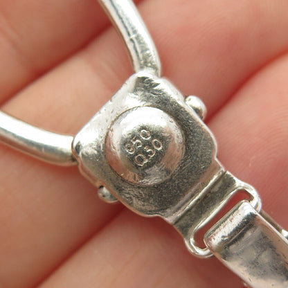 950 Silver 2-Tone Vintage Lion / Leo Zodiac Sign Key Chain