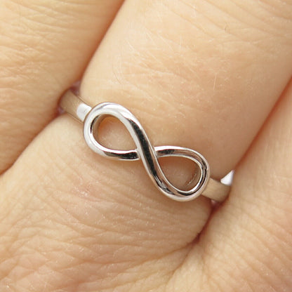 925 Sterling Silver Infinity "Mother" Ring Size 7 3/4