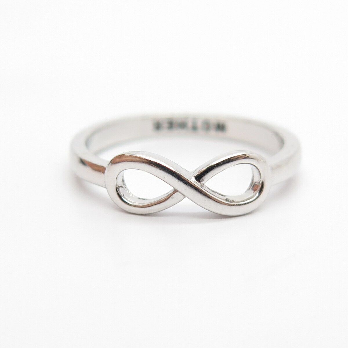 925 Sterling Silver Infinity "Mother" Ring Size 7 3/4