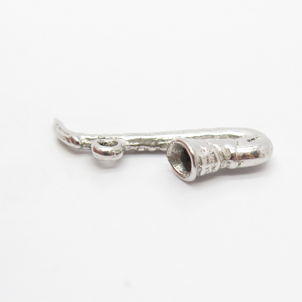 925 Sterling Silver Vintage Trumpet Musical Instrument Slide Charm Pendant