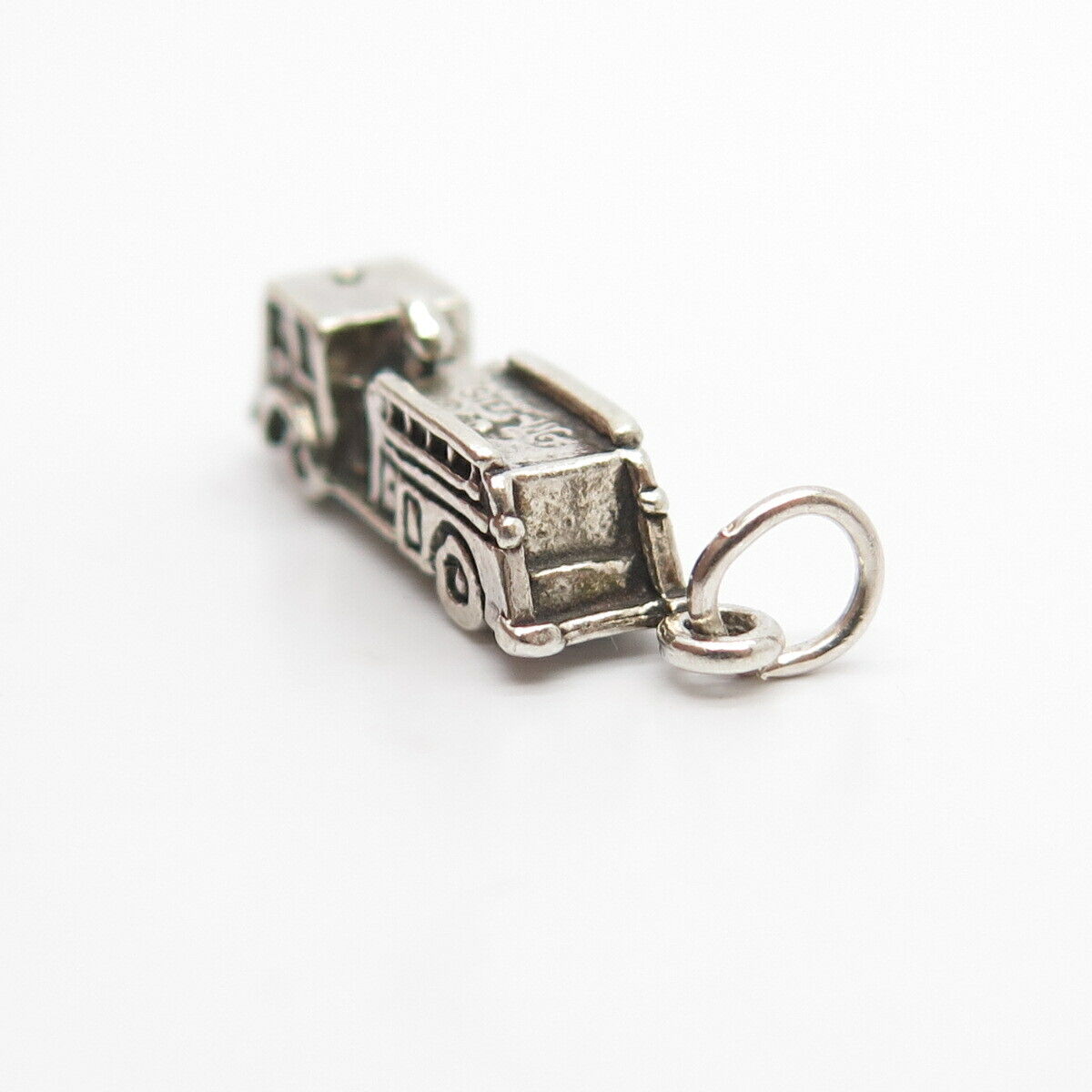 925 Sterling Silver Vintage Truck / Lorry Charm Pendant