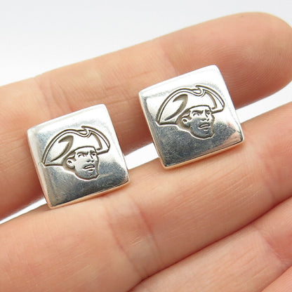 925 Sterling Silver Vintage Ringware Man in Hat Cufflinks