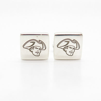 925 Sterling Silver Vintage Ringware Man in Hat Cufflinks