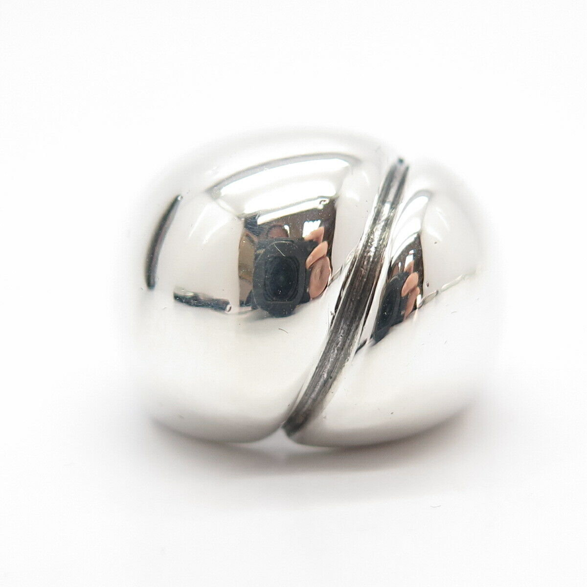 925 Sterling Silver Vintage Modernist Ring Size 5 3/4