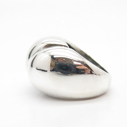 925 Sterling Silver Vintage Modernist Ring Size 5 3/4