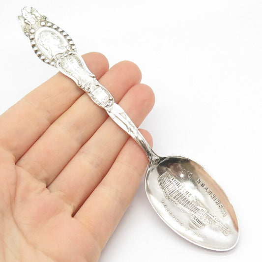 925 Sterling Silver Antique "The Capitol Washington DC" Eagle Tea Spoon