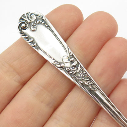 800 Silver Antique Floral Sugar Sifter Spoon