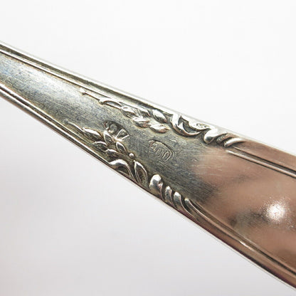 800 Silver Antique Floral Sugar Sifter Spoon