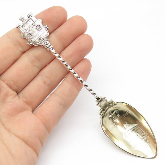 925 Sterling Silver 2-Tone Antique 1891 "Pittsburgh Fort Pitt" Spoon