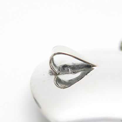 925 Sterling Silver Vintage Mexico Tribal Cutout Pin Brooch / Pendant