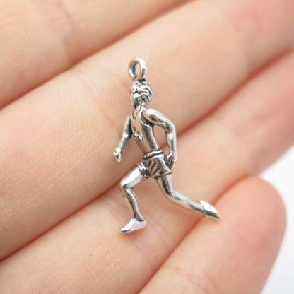 925 Sterling Silver Vintage Sunwest Runner Sportsman Pendant