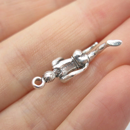 925 Sterling Silver Vintage Sunwest Runner Sportsman Pendant