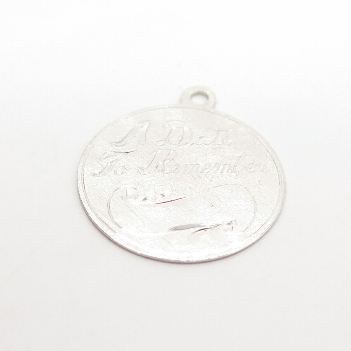 925 Sterling Silver Vintage Griffith & Sons Co "A Date To Remember" Pendant