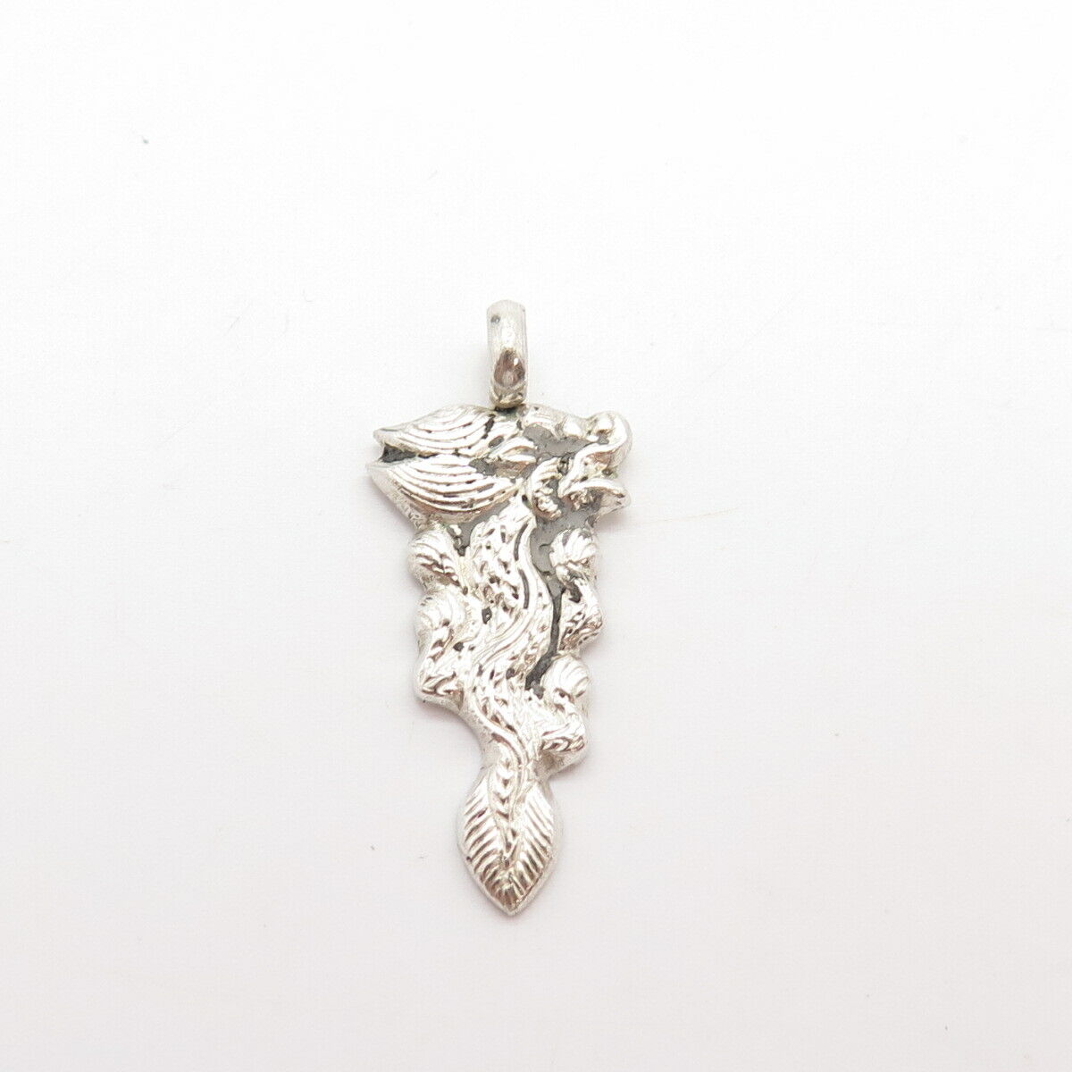 925 Sterling Silver Vintage Dragon Slide Pendant