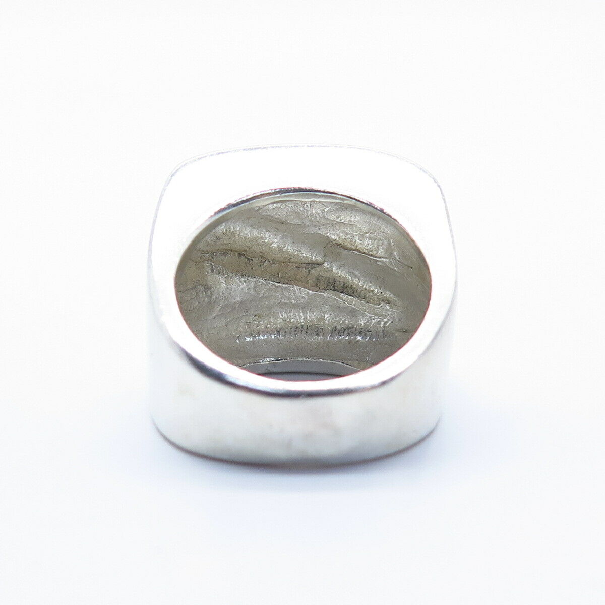 925 Sterling Silver Vintage Modernist Ring Size 6 1/4