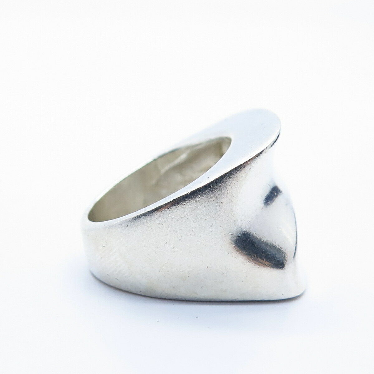 925 Sterling Silver Vintage Modernist Ring Size 6 1/4