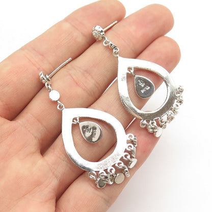 925 Sterling Silver Boho Dangling Earrings