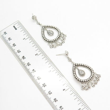 925 Sterling Silver Boho Dangling Earrings