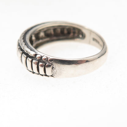 Shube 925 Sterling Silver Vintage Oxidized Ring Size 5.25