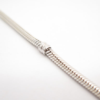 925 Sterling Silver Vintage Pandora Herringbone Station Link Bracelet 7 1/2"