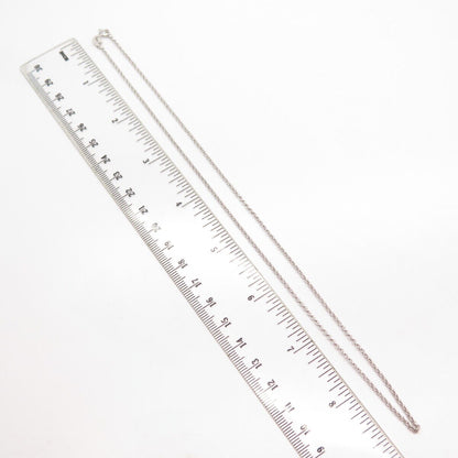 925 Sterling Silver Italy Rolo Chain Necklace 17"