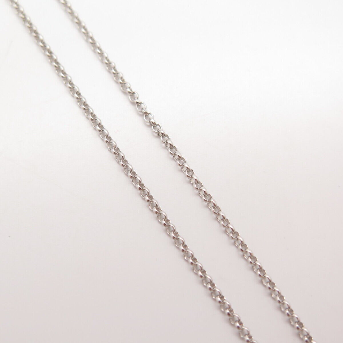 925 Sterling Silver Italy Rolo Chain Necklace 17"